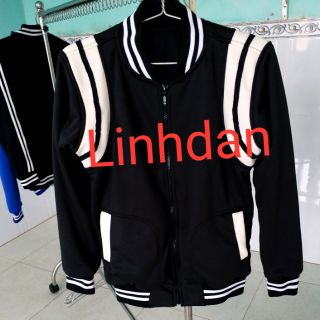Áo Khoác bomber bliu black áo bomber jacket Teddy