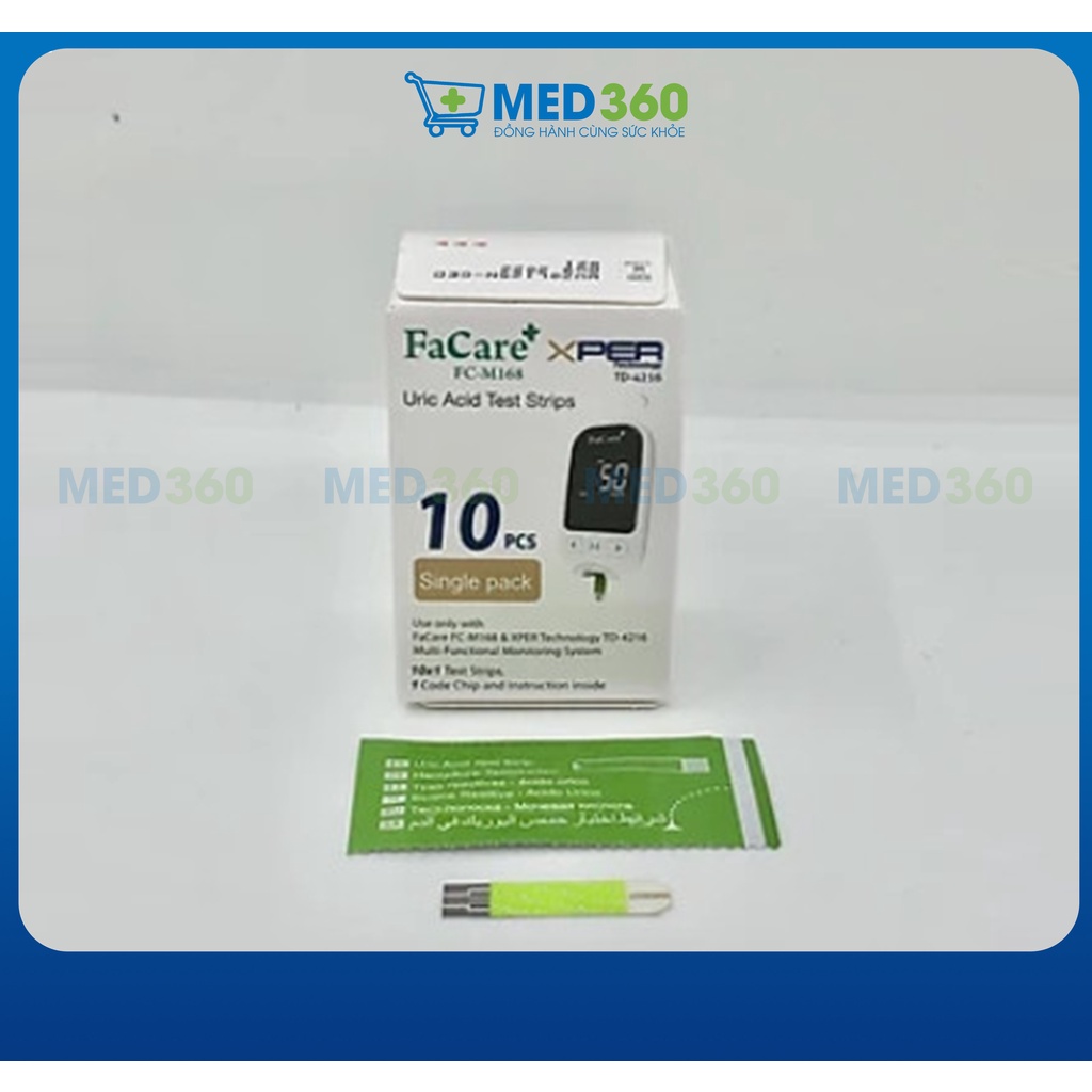 Que thử Gout (Axit Uric) dành cho máy đo đa thông số FaCare FC-M168 - TBYT Med360
