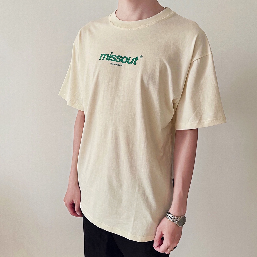Áo Thun Cotton Unisex Form Rộng Tay Lỡ Oversize BASIC MISSOUT SS5