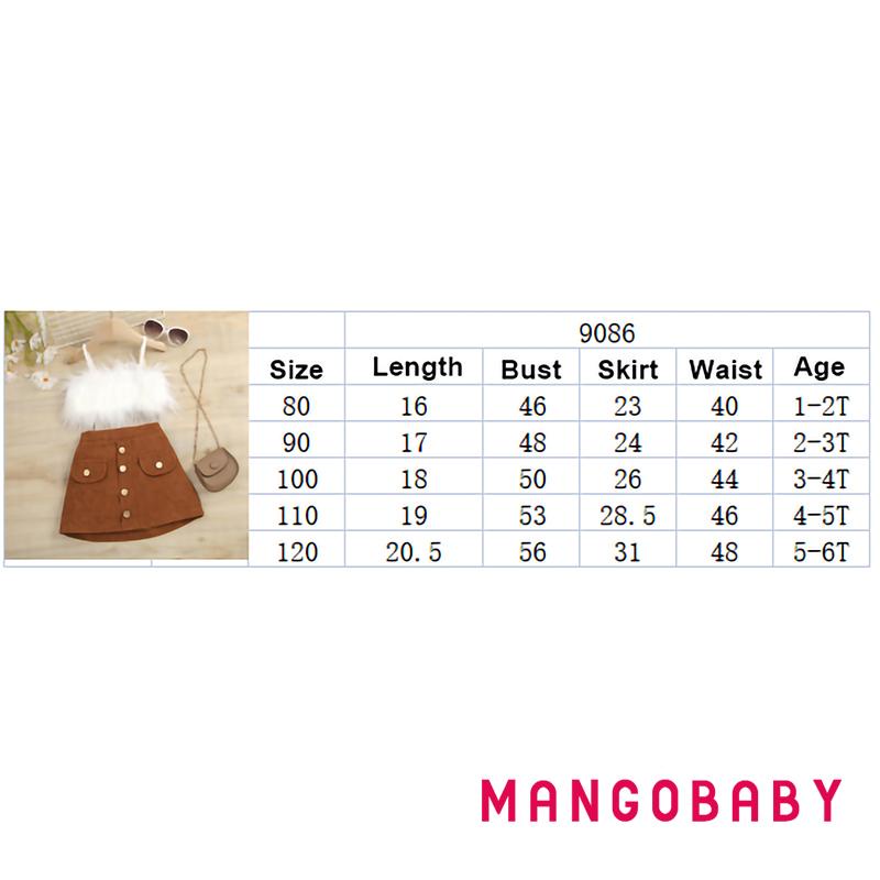 Set Áo Không Tay Màu Trơn + Chân Váy Chữ A Lưng Cao Phối Hàng Nút Thời Trang Mùa Hè Cho Bé Gái