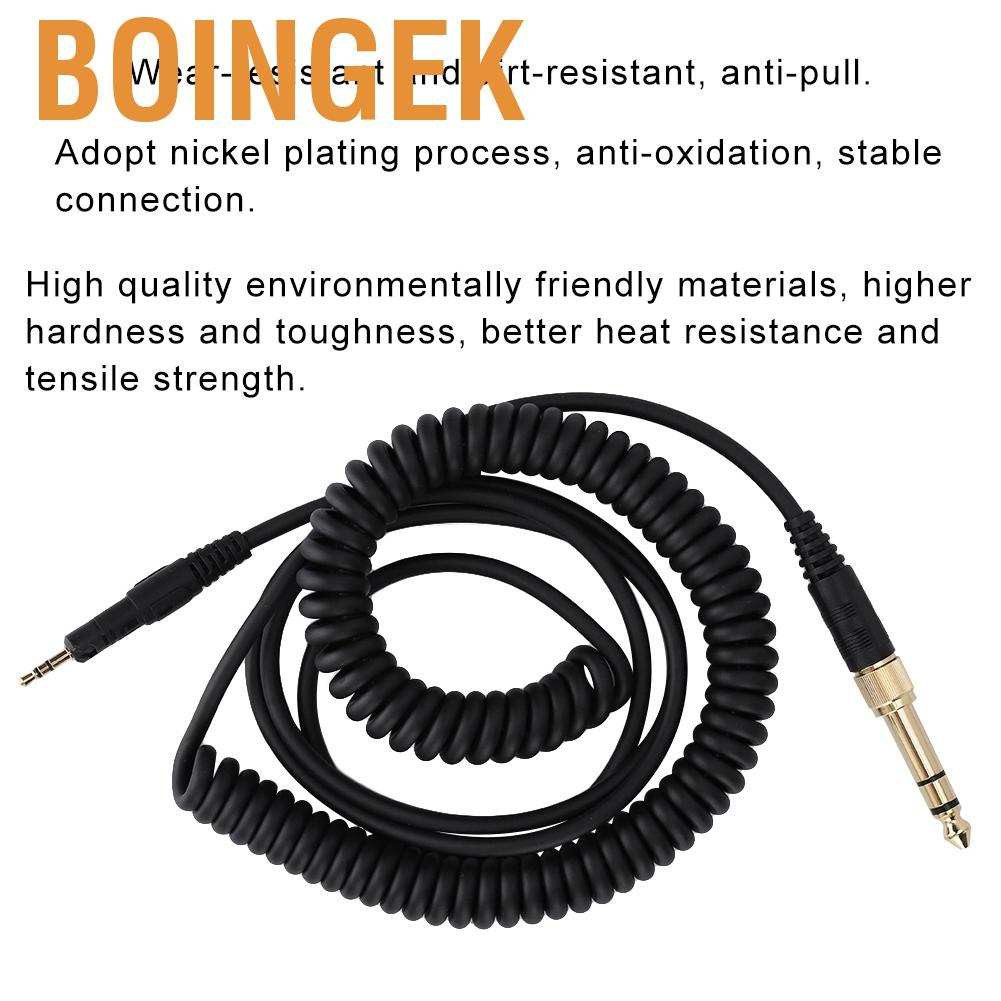 Boingek 160CM Headphone Extended Cable Line Wire Audio Cord for ATH-M50x/M40x/M70x
