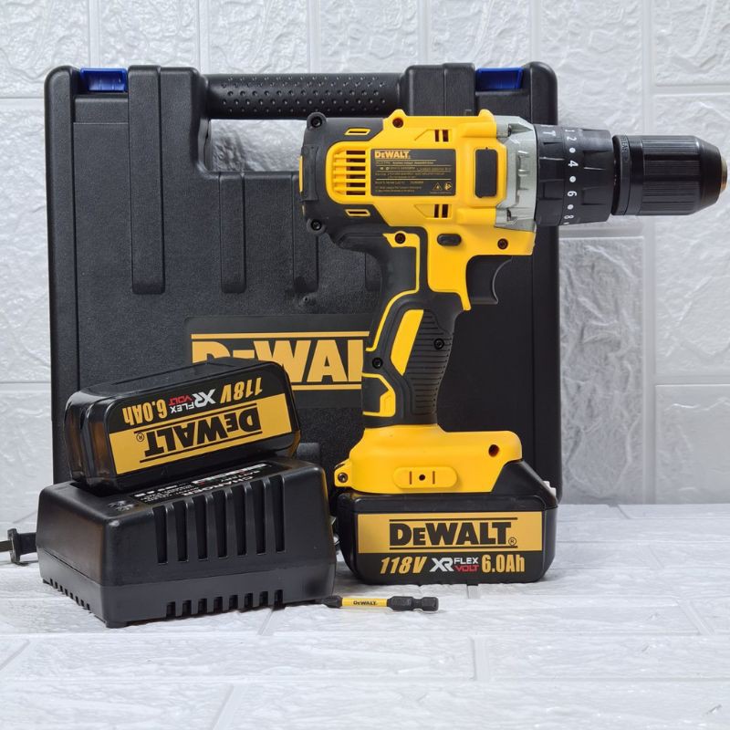 Máy Khoan Pin Dewalt 118V Tăng kèm mũi vít Dewalt, Auto Lock