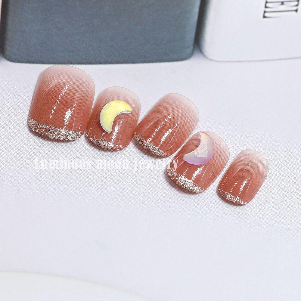 Phụ Kiện Trang Trí Móng Tay Hình Mặt Trăng 3D Bằng Resin|Phụ Kiện Làm Móng DIY Chuyên Dụng