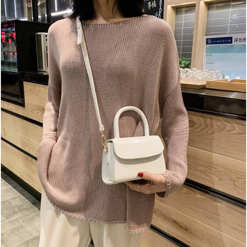 Túi xách nữ đẹp túi đeo chéo đi chơi thời trang phong cách Hàn Quốc da dập vân cá sấu Bachhoaonline68 634
