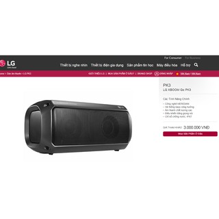 Loa bluetooth LG XBOOM Go PK3