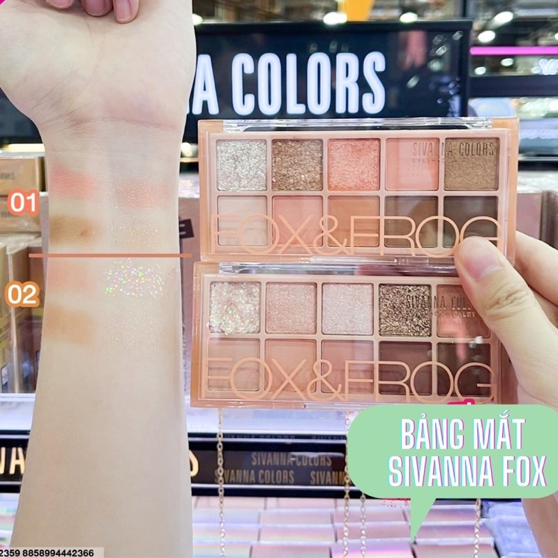 Bảng Phấn Mắt 10 Ô Sivanna Colors Eyeshadow Palette Fox & Frog HF158