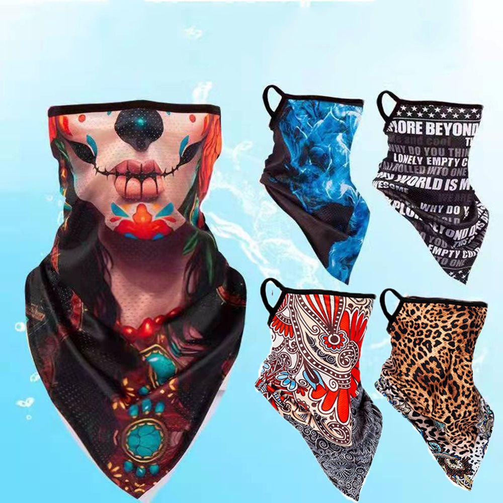 Preston Khăn Trùm Đầu Lụa Lạnh Che Mặt Và Tai Chống Tia UV Chống Gió Bảo Vệ Đi Xe Đạp Ngoài Trời Cho Nữ