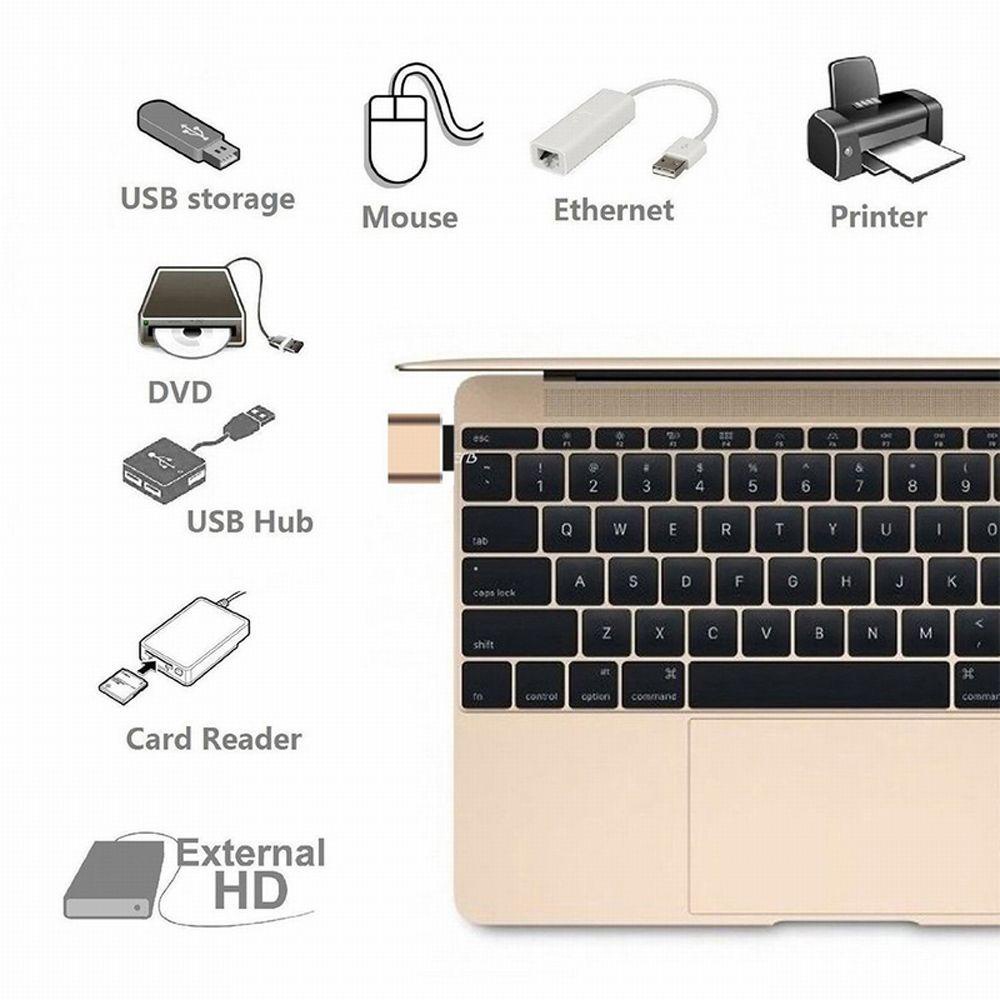Set 4 Đầu Chuyển Đổi OTG Bằng Kim Loại Dành Cho Điện Thoại Thông Minh Android