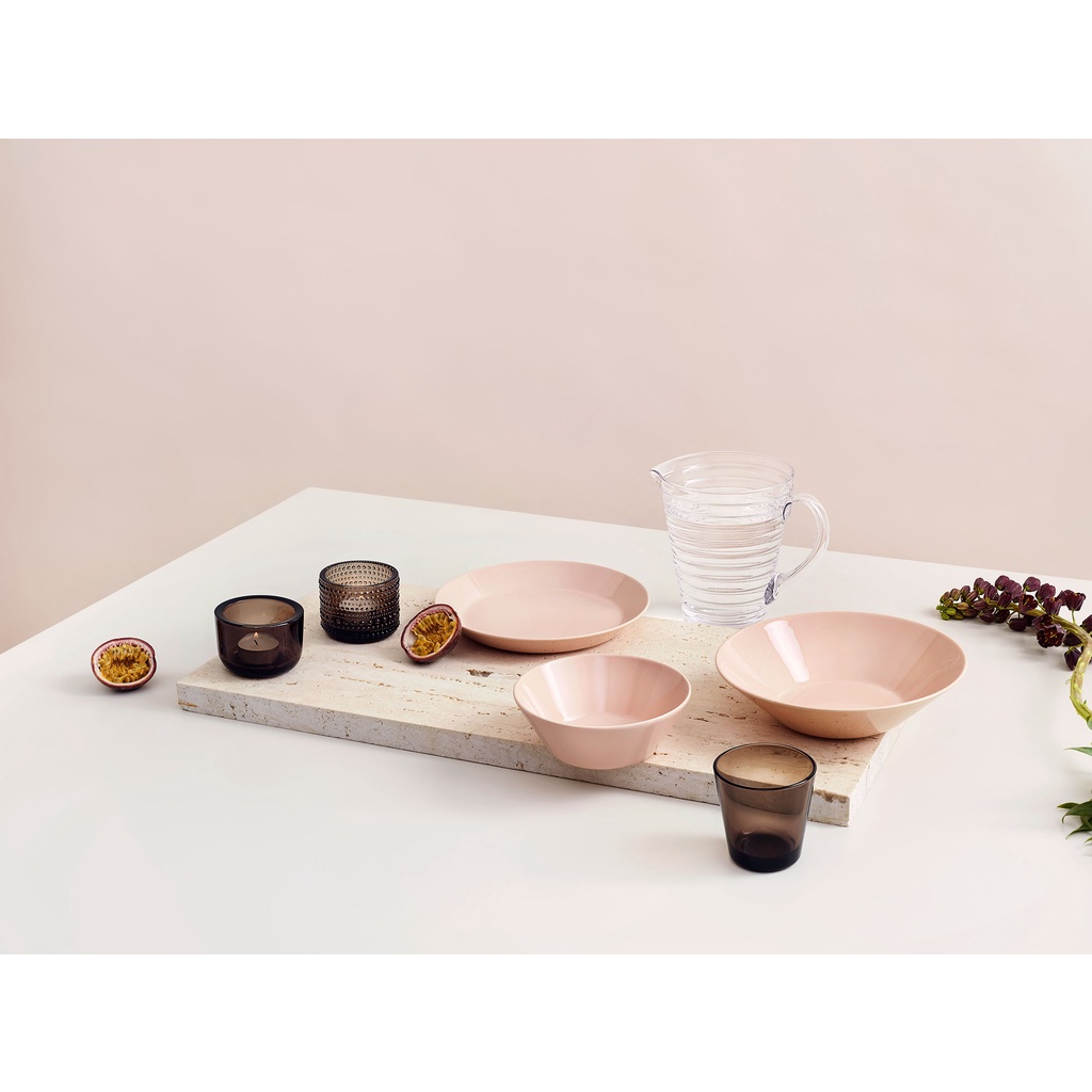 Bát đĩa sứ Teema Iittala Phần Lan cao cấp màu hồng phấn