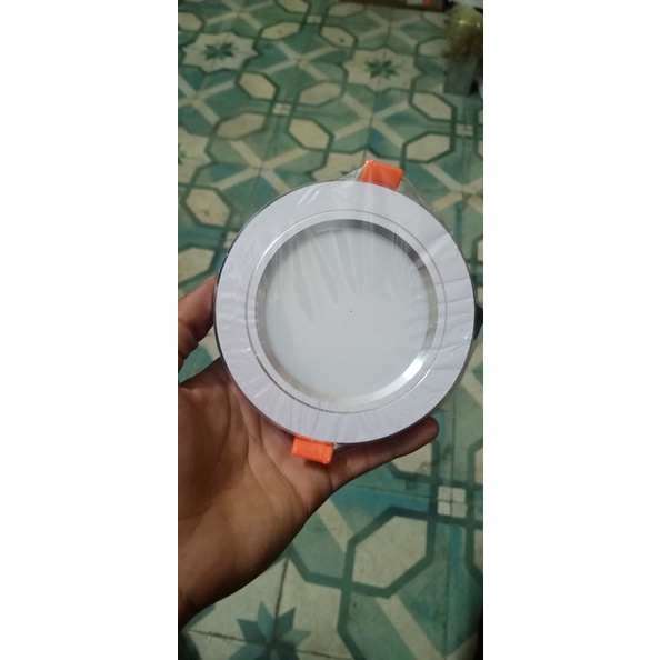 Đèn Âm Trần Viền Vàng Và Viền Bạc 7w 3 Chế Độ Nguồn Tenta cao cấp Thiết Kế Sang Trọng Mang Tính Thẩm Mỹ Cao