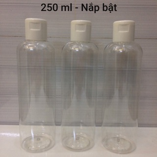 Chai pet 250ml nắp bật