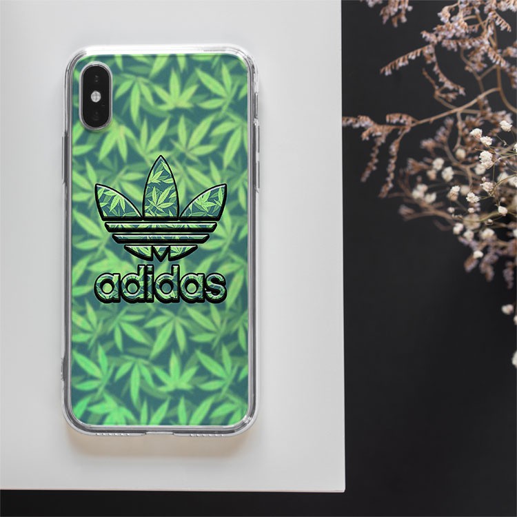 Ốp lưng logo ADIDAS màu xanh lá cây cho Iphone 5 6 7 8 Plus 11 12 Pro Max X Xr ADIPOD00078