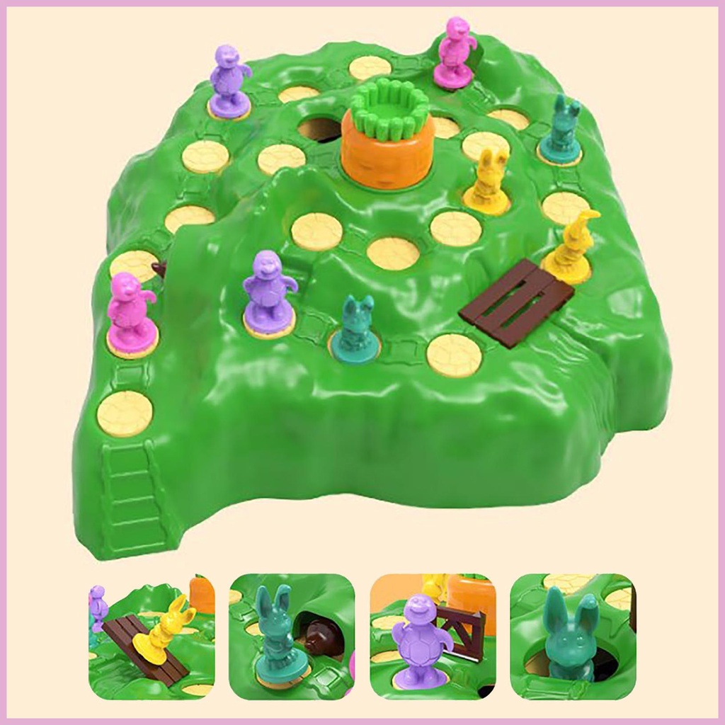 Bộ Trò Chơi Board Game Bẫy Thỏ Bunny Tortoise Off-Road Cho Bé Trai Và Bé Gái