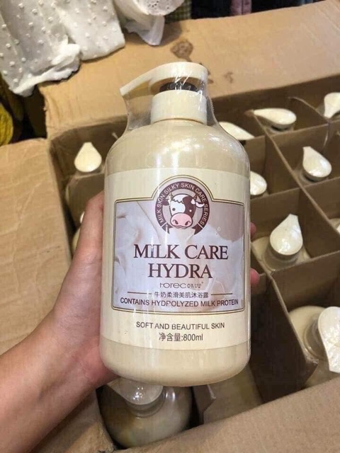 Sữa tắm con bò MILK CARE HYDRA 800ml | BigBuy360 - bigbuy360.vn