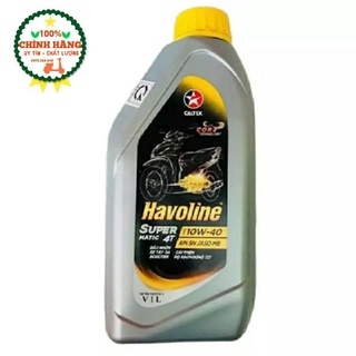 Nhớt xe ga gốc khoáng caltex havoline super Matic 4T 10w40 [ 1L ] - nhớt xe tay ga caltex