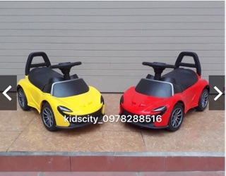 Xe ô tô bơi chân cho bé(Nhạc+Tựa lưng+cốp đựng đồ)