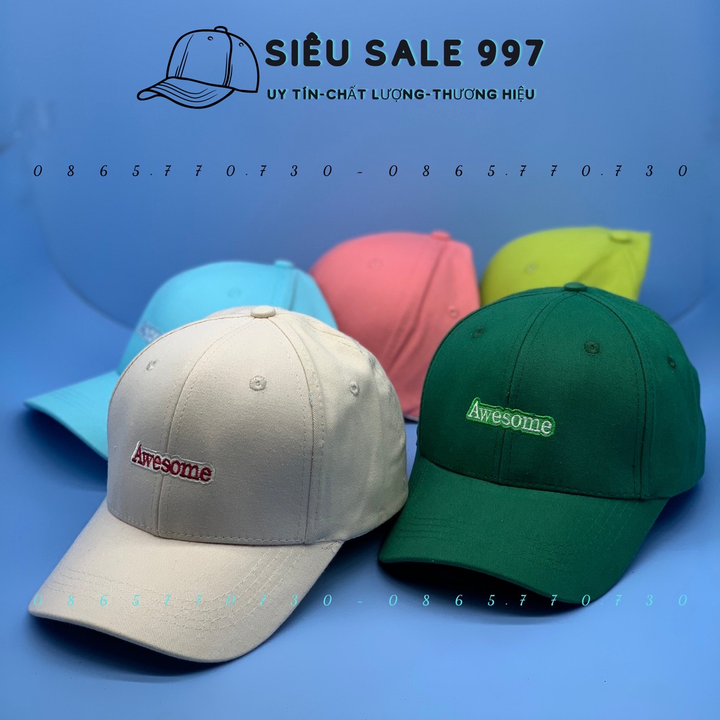 NÓN KẾT NHUNG THÊU Awesome MẪU MỚI HOT THỜI TRANG NAM NỮ HOT HIT UNISEX FORM CHUẨN ĐẸP