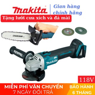 [Chính Hãng] Máy mài, máy cắt cầm tay Pin Makita 72V không chổi than - TẶNG BỘ LƯỠI CƯA XÍCH CẮT GỖ