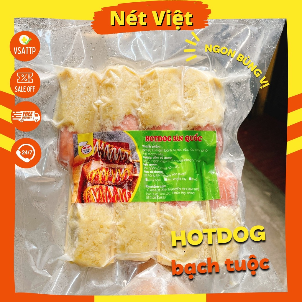 Hotdog xúc xích phô mai Hàn Quốc hiệu Nét Việt