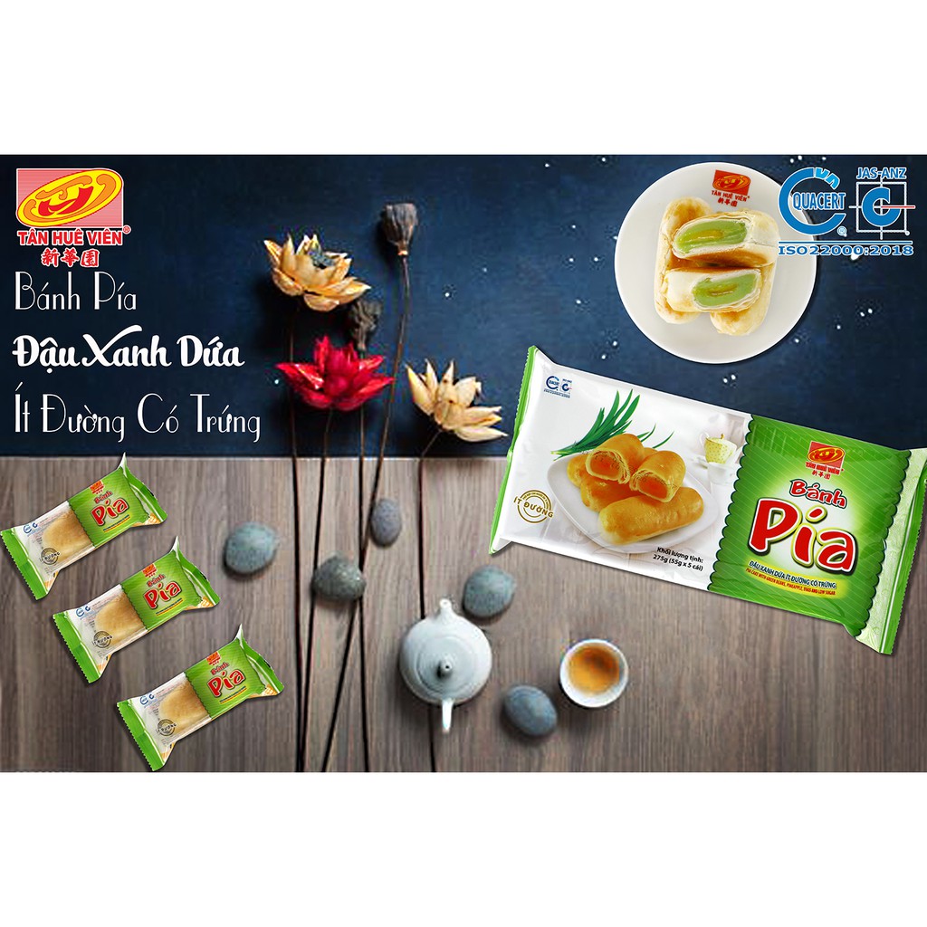 Bánh pía dứa ít đường Tân Huê Viên (có trứng)