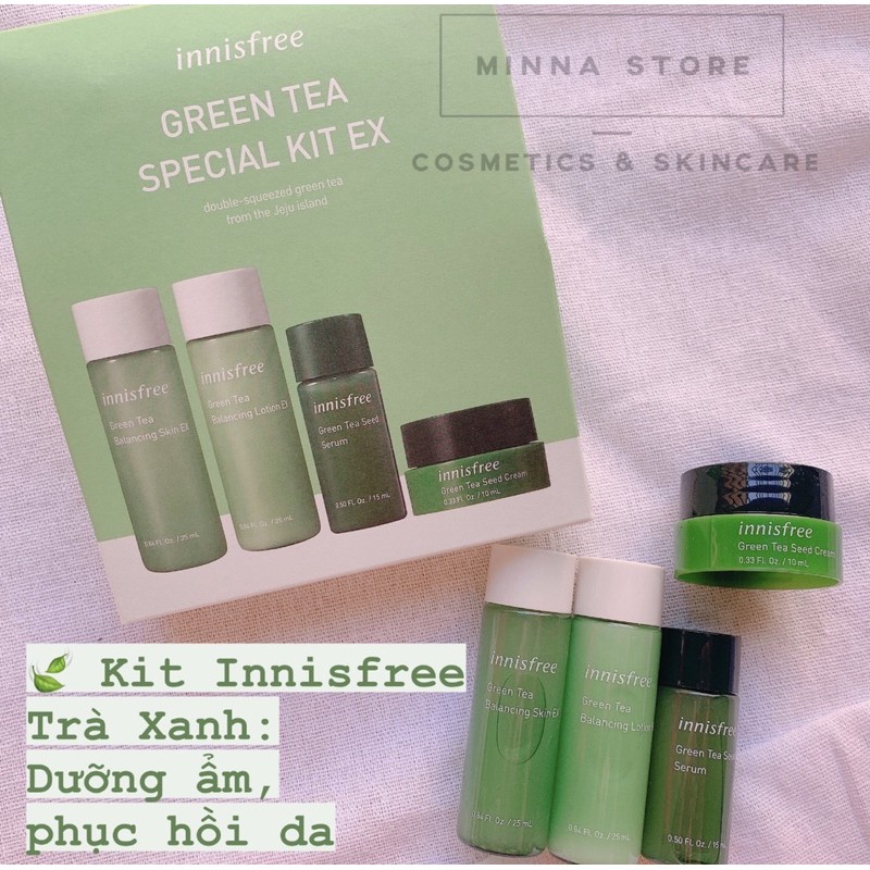 Set dưỡng da trà xanh Innisfree Green Tea Special Kit Ex