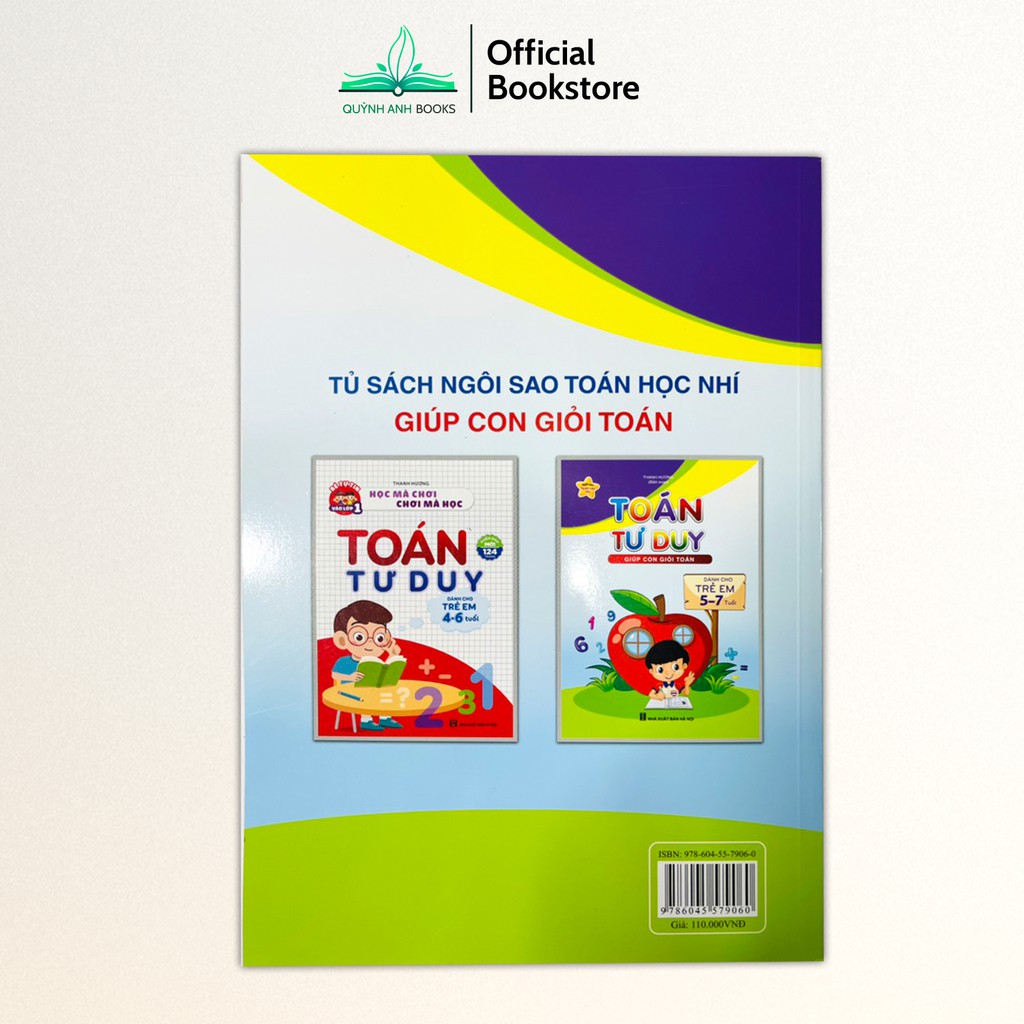 Sách - Toán tư duy dành cho trẻ em 5-7 tuổi - NPH Việt Hà