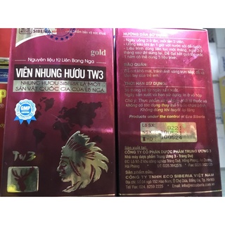 Viên nhung hươu TW3 (dùng được cho cả nam ,nữ và phụ nữ sau sinh ...)