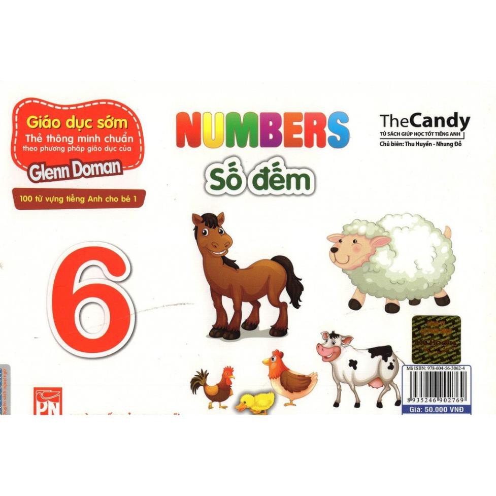 Flashcard - Thẻ Dạy Trẻ Theo Phương Pháp Glenn Doman - Số Đếm (Number)