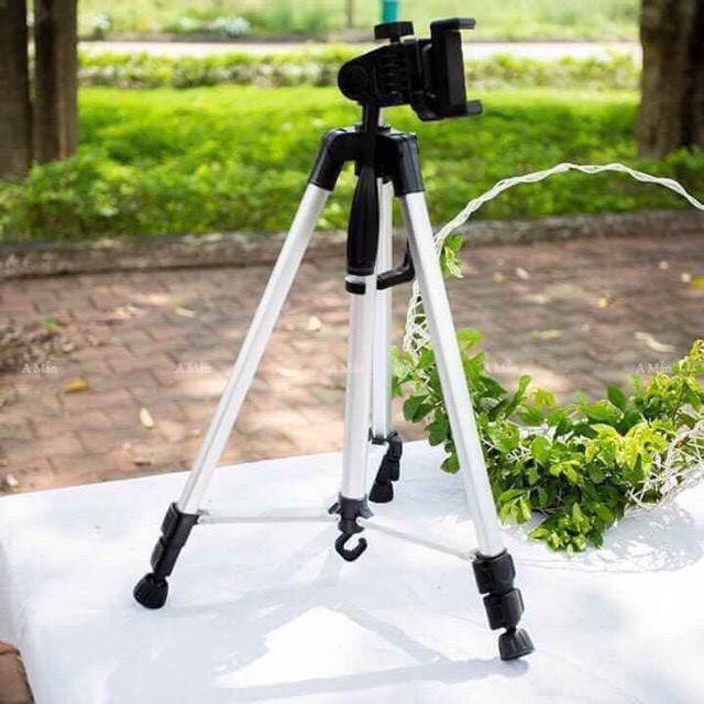 Gậy chụp ảnh 3 chân, gậy chụp hình Tripod tf 3110, livestream cực tốt tương thích nhiều dòng máy