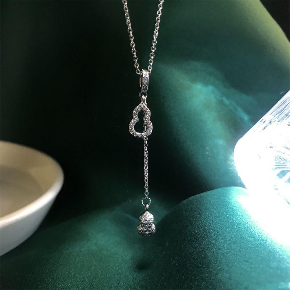 Vòng cổ Mặt Hình Quả Bầu Rỗng Sang Trọng Thanh Lịch Thời Trang Cho Nữ