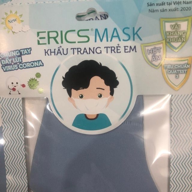 Khẩu trang cao câp ERICS MASK vải kháng khuẩn 2 lớp | BigBuy360 - bigbuy360.vn