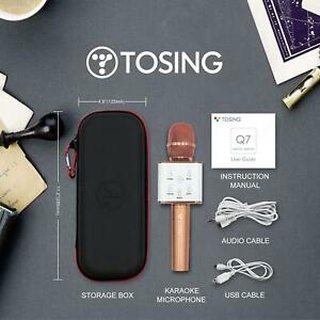 Micro Karaoke Bluetooth Q7   5w thân nhôm 10W TOSING MẪU 2018  bh 6  tháng theo tem