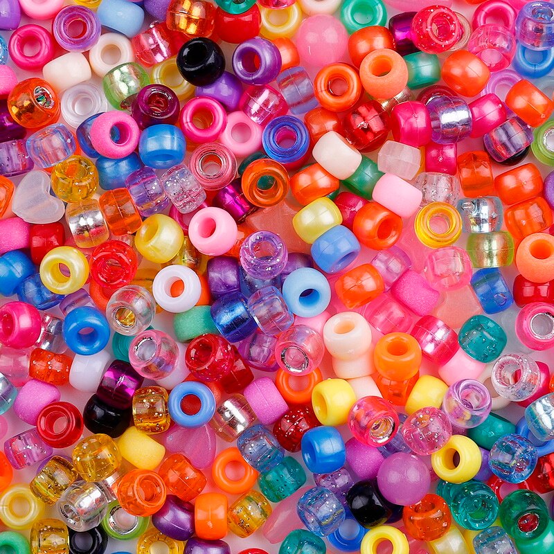 Set 100 hạt đường acrylic dùng làm trang sức phụ kiện vòng tay thủ công