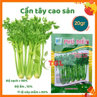 Hạt giống rau, hạt giống rau cần tây cao sản phú điền, hạt giống rau củ quả chất lượng - gói 20gr