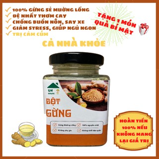 [ĐỆ NHẤT THƠM, CAY] Bột Gừng Mường Lống Sấy Lạnh Nguyên Chất, Bột Gừng Trị Cảm Cúm, Hỗ Trợ Giảm Cân, Lọ Thủy Tinh 150gr