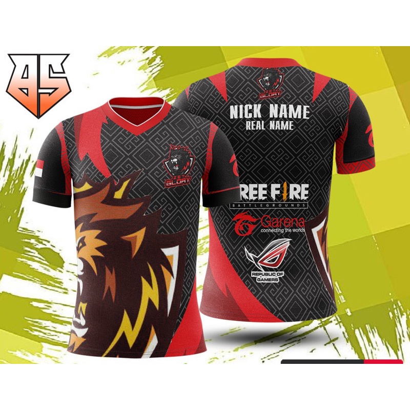 Jersey baju Game ff / ml / evos / pubg / Thiết Kế Tùy Chỉnh Miễn Phí
