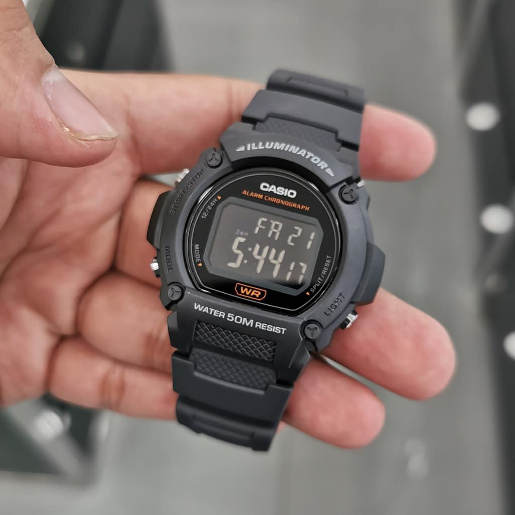 Đồng hồ Nam dây nhựa Casio W-219H-2AVDF chính hãng bảo hành 1 năm Pin trọn đời