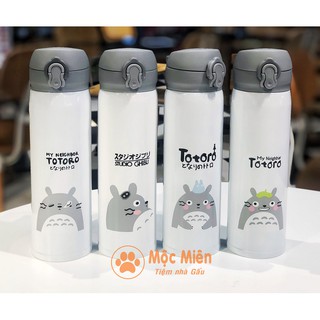 [Bình giữ nhiệt] Bình nước học sinh cao cấp Totoro inox 500ml