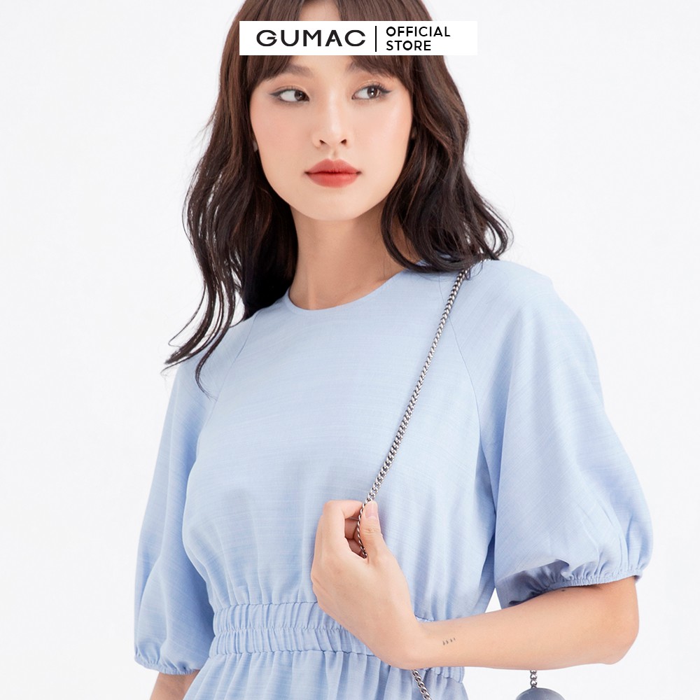 [Mã WABRGU55 giảm 12% đơn 99K] Đầm xòe nữ eo chun nhún tùng GUMAC DB633 | BigBuy360 - bigbuy360.vn