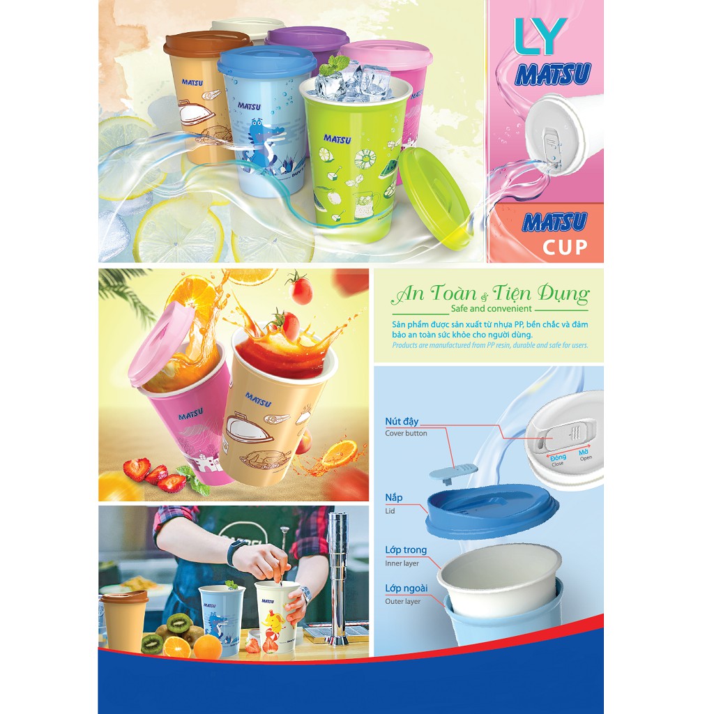 Ly Nhựa Cao Cấp MATSU Duy Tân 500ml -750ml