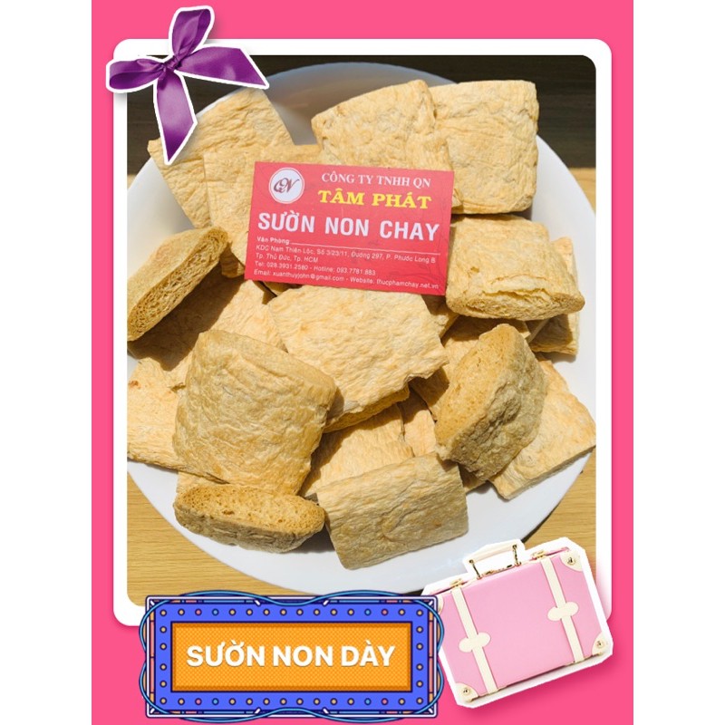 500g SƯỜN NON CHAY (Loại dày)/ Công nghệ Nhật bản