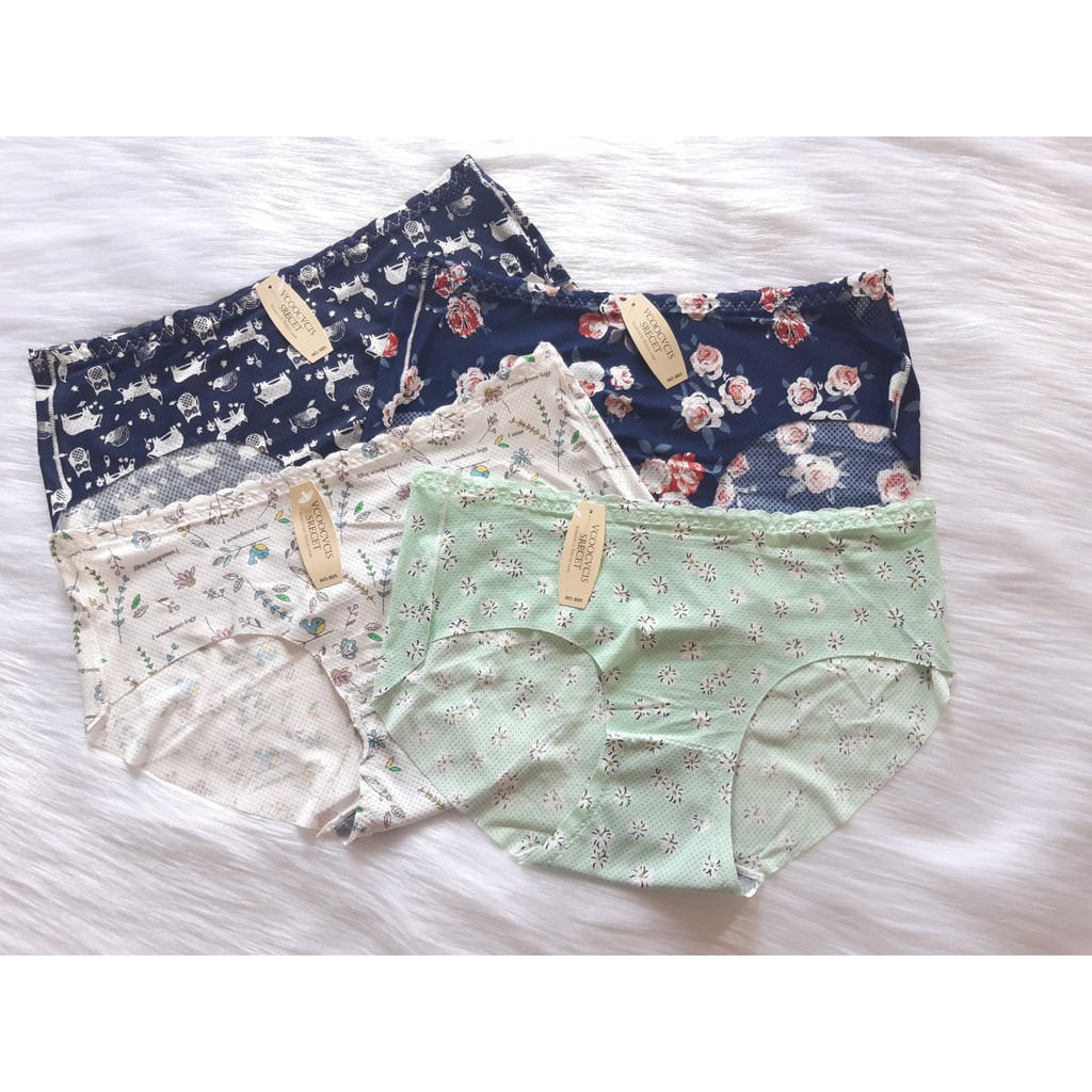 Quần Lót Nữ - 5 Quần Su Thông Hơi Lưng Răng Cưa Cắt Viền Đùi - Mã 885 | BigBuy360 - bigbuy360.vn