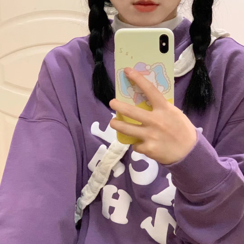 Áo thun NRVP tay dài dáng rộng in chữ phong cách Hàn Quốc 2023