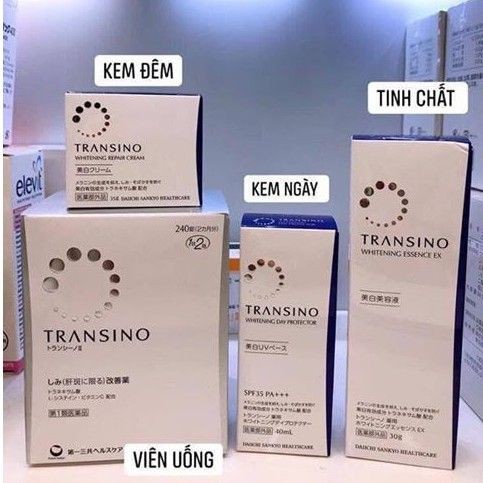 Viên Uống Trị_Nám, Trắng_Da Transino 240 Viên Nhật Bản - HÀNG CHÍNH HÃNG