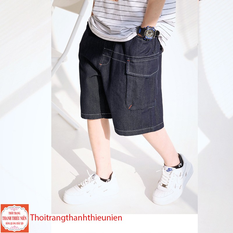 [35Kg - 75Kg] Quần Sooc Bò Nam Quần Short Jean Hàng Quảng Châu | BigBuy360 - bigbuy360.vn