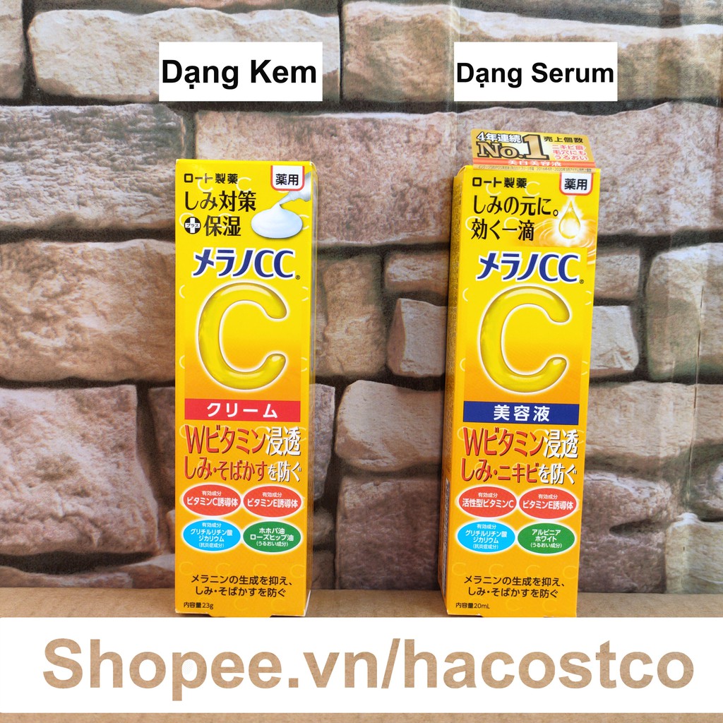 Kem dưỡng Serum Vitamin C Melano CC Rohto Nhật Bản 20ml