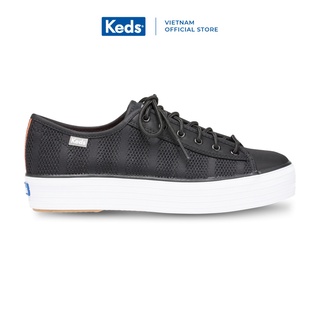 Giày Keds Nữ - Triple Kick Striped Mesh Black - KD058056