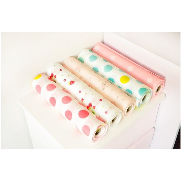 [Nhiều Mẫu] Cuộn Giấy Lót Ngăn tủ/ Bàn Chống Thấm Đa Dụng #C609