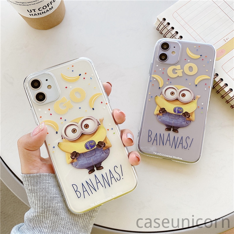 Ốp điện thoại in hình minions độc đáo đáng yêu cho iPhone 11 Pro Max iPhone 6 6s 7 8 Plus iPhone XR X XS MAX
