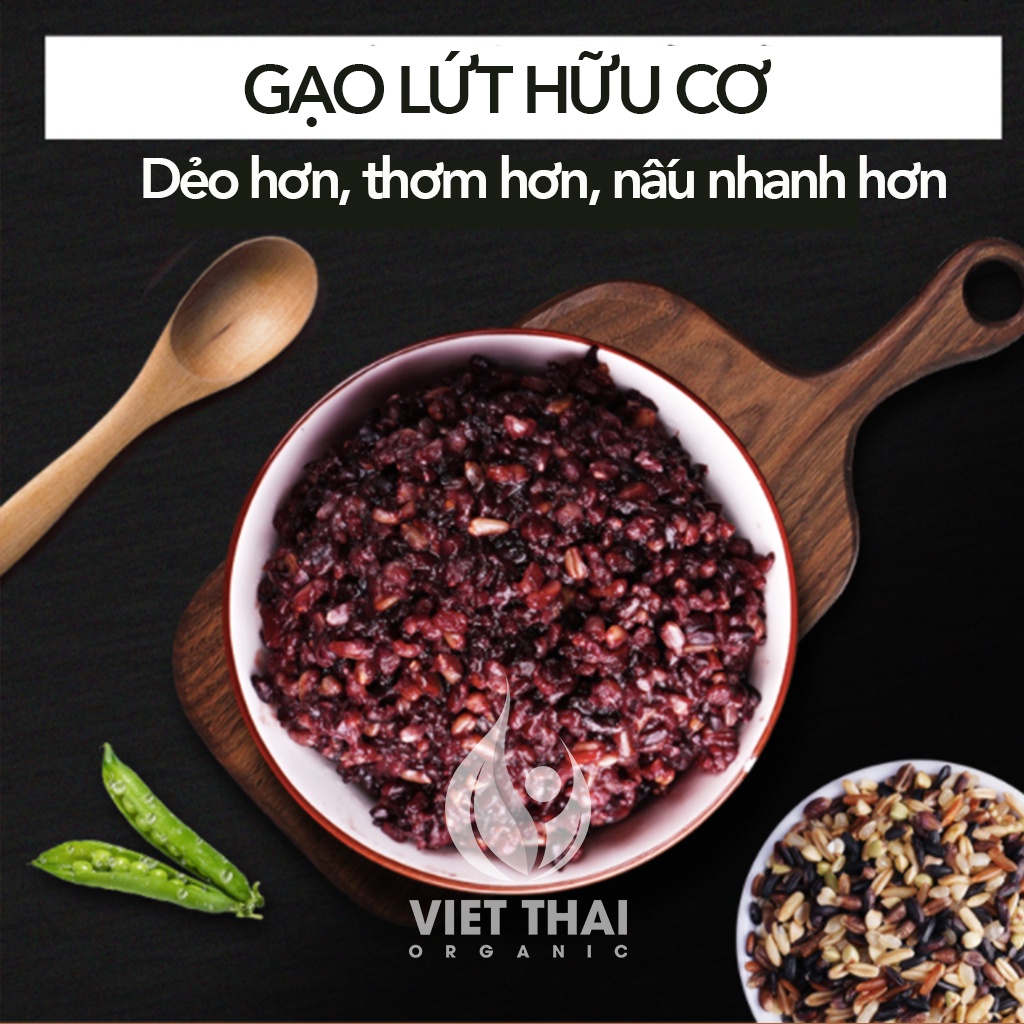 Gạo Lứt [FREESHIP] Gạo Lứt Đen Giảm Cân / Eat Clean Siêu Dẻo, Mềm, Thơm (Hộp 1kg) Phúc Xuân | WebRaoVat - webraovat.net.vn